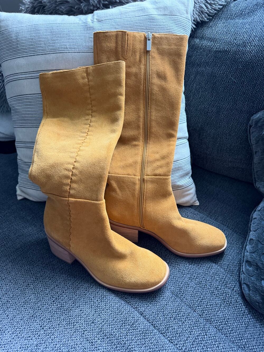 Splendid Women's 7 Abby Genuine Suede Knee Boots
